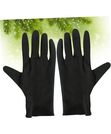 Ipetboom 12 Pairs Safety Warm Gloves Hospital Glove Examination Gloves Moisturizing Gloves Black Stretch Gloves Cotton Gloves Costume Honor Guard Gloves Moisture Wen Wan Work Coin - Buy Online on GoSupps.com