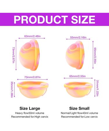 Hiullen Menstrual Disc Set - Reusable Silicone Menstruation Cups | 2 Sizes S+L | Eco-Friendly Alternative to Tampons for Active Women - Buy Online on GoSupps.com