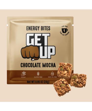 GetUp Caffeinated Granola Bites - Chocolate Mocha (10 Pack) 100mg Caffeine Energy Bites Low Calorie Gluten-Free 0 Seed Oils Pre-Workout Portable Snack Coffee Substitute - Low Sugar Energy Chocolate Mocha 1 Count  - Buy Online on GoSupps.com