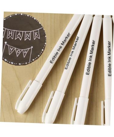ABOOFAN 8 Pcs Baking Pigment Pen Cakes Biscuits Food Coloring Pens Biscuit Marker Fondant Pen White Plastic 16.70X1.00X1.00CMx2pcs Whitex2pcs - Buy Online on GoSupps.com