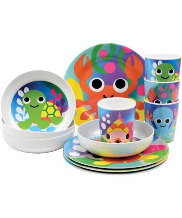 French Bull Kids Juice Cup Set - BPA-Free, Transition Animals, Toddler Durable, Drop Resistant - Ocean Theme - 4 Count - Buy Online on GoSupps.com