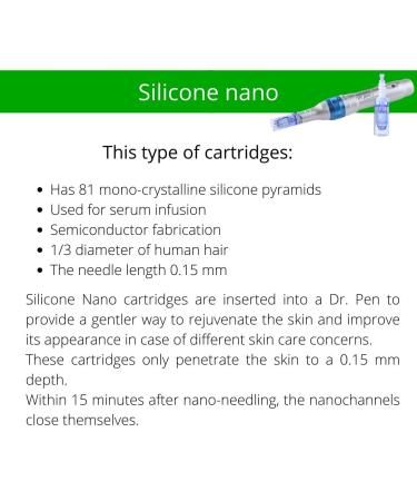 Dr. Pen Ultima A6 Silicone Nano Cartridges - 20 Pack (0.25mm) - Disposable Replacement Parts - Buy Online on GoSupps.com