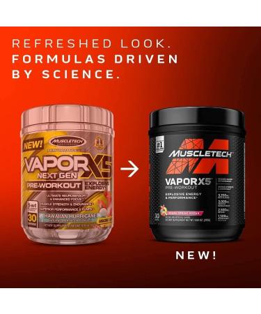 MuscleTech Vapor X5 Pre Workout Powder - Miami Spring Break | Energy Drink Mix for Men & Women | Sports Nutrition Supplement (30 Servings) - Buy Online on GoSupps.com