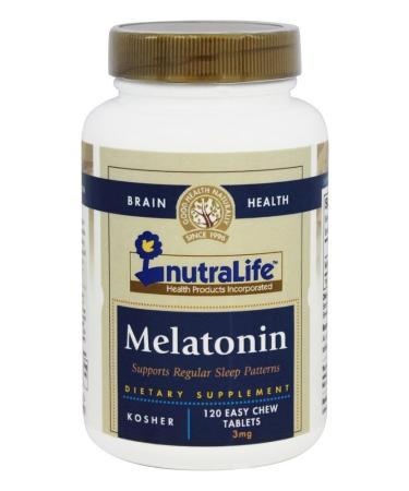 NutraLife Melatonin 3 mg 120 Easy Chew Tablets