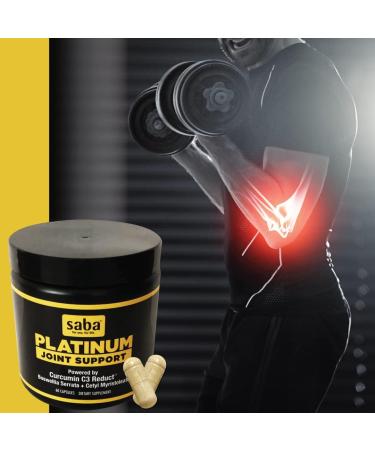 Saba Platinum Total Body Joint Support - High Absorption Curcumin Boswellia Vitamin D - 60 Capsules for Healthy Inflammation Response - Shop Internationally - Buy Online on GoSupps.com