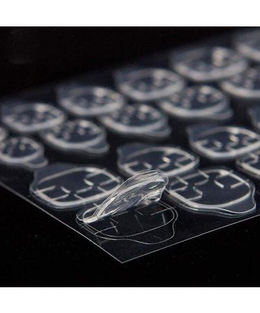 10 Sheet Nail Glue Stickers - Clear Double-Sided Gel Adhesive for Fake Nails | Self-Adhesive Tapping Tips for Women - Buy Online on GoSupps.com