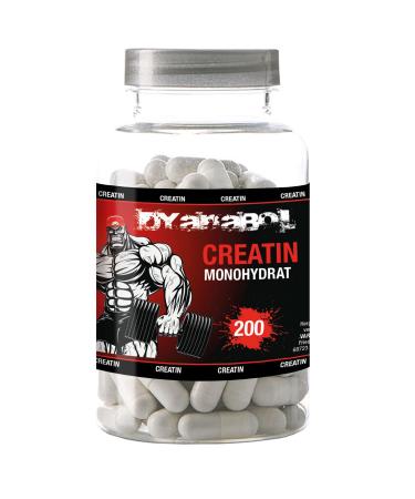 Dyanabol Creatine 200 Vegan Capsules 4000mg Muscle Building Extreme Creatine Monohydrate