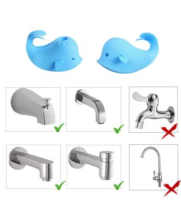 Baby Bath Spout Cover - Faucet Protector for Kids | Whale Blue Silicone Tub Spout Cover for Toddlers | Baby Safety Bathroom Accessories - Buy Online on GoSupps.com
