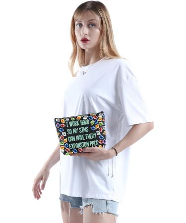 KUIYAI Sims 4 Plumbob Makeup Bag - Funny Video Game Gift for Gamers - Buy Online on GoSupps.com