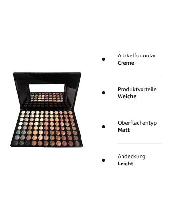 Shop Laemalls 88 Colors Eyeshadow Palette - Professional Matte & Shimmer Makeup for Daily Use | Stunning Nude & Bright Glitter Shades - Buy Online on GoSupps.com