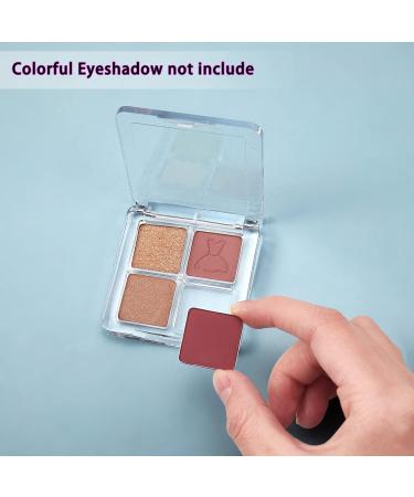 BEEFLYING 9pcs Transparent Empty Eyeshadow Palette - 4 Compartment Cosmetic Organizer for Eyeshadow & Lipstick Storage - Buy Online on GoSupps.com
