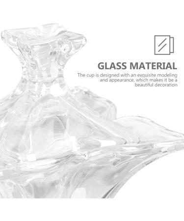 LALAFINA 1pc Nail Art Crystal Cup Dappen Dish Cup Nail Cup with Lid Manicure Liquid Holder Cup Nail Art Tool Nail Brush Acrylic Nail Monomer Liquid Bowl Clear Cups Clear Container Glass 9x9cm Assorted Color - Buy Online on GoSupps.com