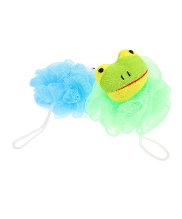Hemoton 2pcs Children's Bath Ball Bath Wash Puff Exfoliating Bath Sponge Exfoliating Loofah Sponge Bath Stuff Mesh Pouf Shower Wash Ball Cartoon or Bath Wipe Clean