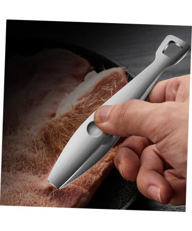 Beatifufu 1pc Stainless Steel Pig Hair Clip Food Tweezer Kitchen Tweezers Fish Bone Plier Pin Bone Removal Slanted Tweezer Hair Removal Tweezers Fish Bone Remover Plucker Hair Remover Duck - Buy Online on GoSupps.com