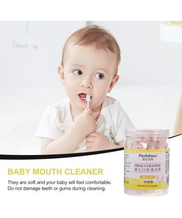 Healifty 30Pcs Baby Tongue Cleaner Gums Gauze Toothbrush - Infant Oral Cleaning Stick for Newborn Dental Care - Buy Online on GoSupps.com