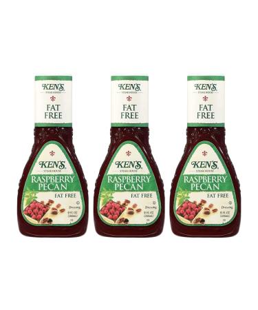 Ken's Steak House Fat Free Raspberry Pecan Dressing (9 Fl Oz (Pack of 3)) - Buy Online on GoSupps.com