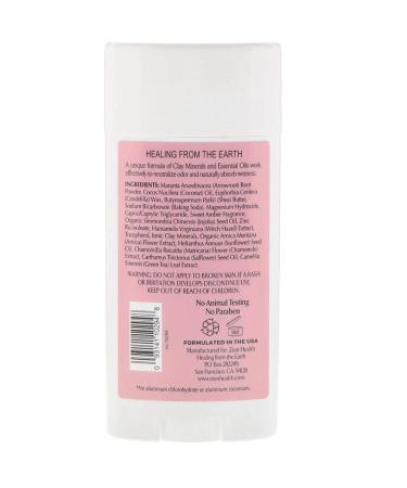 Zion Health Bold Clay Deodorant - Sweet Amber 2.8 oz | Natural & Long-Lasting - Buy Online on GoSupps.com