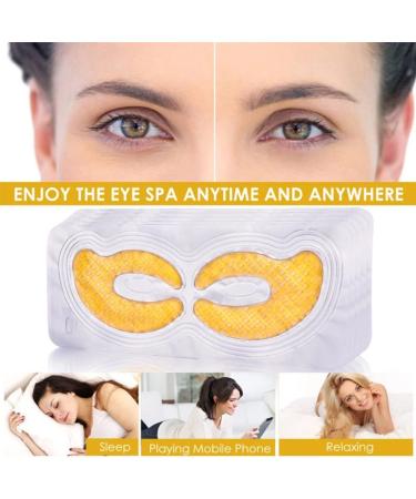 24K Gold Eye Pads & Collagen Eye Masks - Anti-Aging Care Reduce Dark Circles Puffiness & Moisturize - 5 Pairs - Buy Online on GoSupps.com