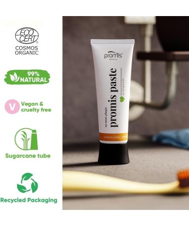 Buy Celebrities Paste Natural Anti-Plaque Toothpaste - Fluoride-Free Xylitol Vegan Organic | EcoCert Cosmos Recyclable Packaging - Buy Online on GoSupps.com