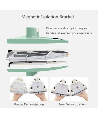 Light Green Glass Wipe Home Double Side Magnetic Window Cleaner Glass Surface Brush Wiper Tools with Ergonomic Design - Buy Online on GoSupps.com