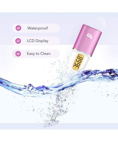 Intelligent Basal Thermometer for Ovulation & Fertility Tracking | Backlit LED Screen & App | femometer Vinca II Purple - Buy Online on GoSupps.com