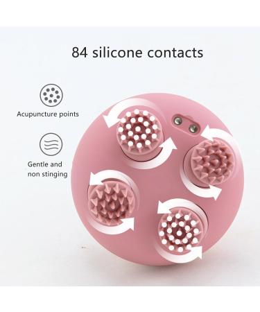 Portable Electric Scalp Massager - Waterproof Magnetic Charging 4 Claws 2 Steps - Relaxation for Head Neck Body (Pink) - Buy Online on GoSupps.com