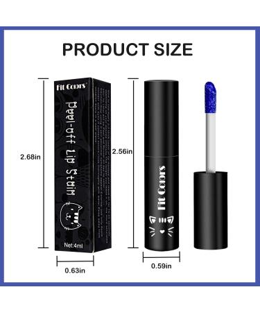 5 PCS Long Lasting Lip Stain Peel Off Matte Gloss Kit | Waterproof Non-Stick Cup Stain for Women Girls - Liquid Lipstick Set - Buy Online on GoSupps.com