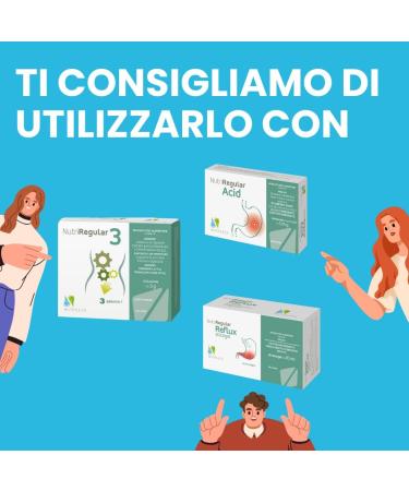  NUTRILEYA NutriRegular Bloating Relief - 28 Lemon and Ginger Flavored Sachets - Stop intestinal bloating - Carminative and digestive action - Buy Online on GoSupps.com