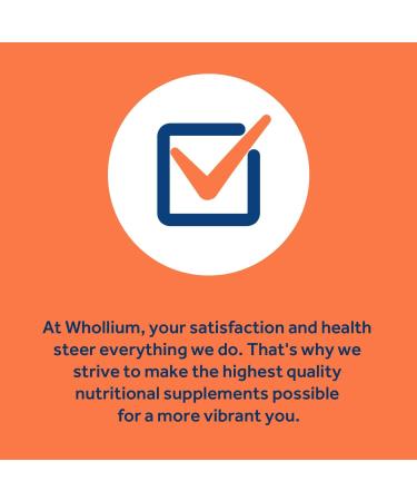 Whollium Methyl B12 5000mcg Supplement - Vegan, Fast Dissolve, Peach Flavor - Energy, Heart & Brain Health - 90 Tabs - Buy Online on GoSupps.com