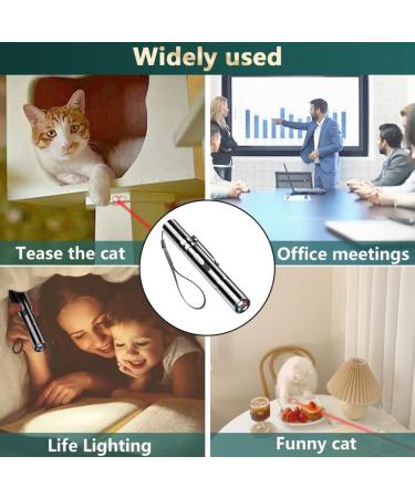 Cat and Dog Laser Pointer Toy | 7 Adjustable Patterns, Long Range, 3 Modes | Interactive Training Chaser Toy with USB Recharge - Buy Online on GoSupps.com