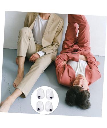 FRCOLOR Heel Pads & Flat Foot Insoles - 2 Pairs Transparent Cushion Shoe Supports for Flat Feet & Heel Correction - Buy Online on GoSupps.com