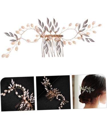 MAGICLULU Piece Pearl Hair Comb Tiara Wedding Hair Comb Pearl Hair Accessories Pearl Wedding Hair Wedding Accessories for Brides Bridal Hair Comb Hair Topper Alloy Manual Bridesmaid Beads - Buy Online on GoSupps.com