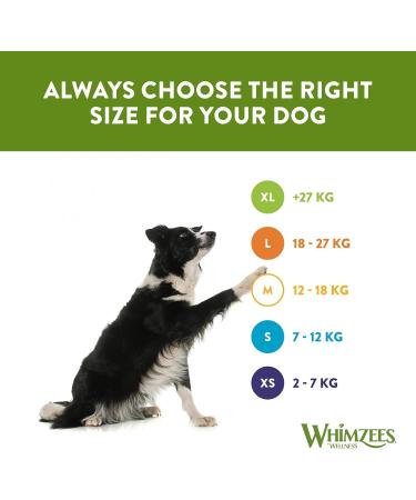 WHIMZEES Wellness Toothbrush Dog Chews for Medium Breeds - 30 Piece Month Box - Buy Online on GoSupps.com