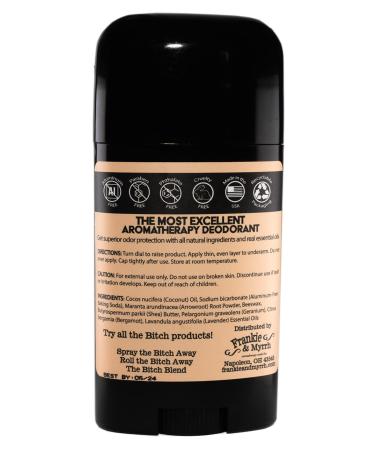 Frankie & Myrrh B!#ch Block Deodorant 2-Pack | Bergamot Geranium Lavender | Natural with Essential Oils | Aluminum-Free (256 oz) | Paraben & Phthalate Free Bitch Blend 1.33 Ounce (Pack of 2) - Buy Online on GoSupps.com