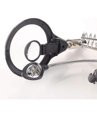 Desktop Magnifier 10 Times with Power Stand Multi-Purpose Magnifying Glass Metal Structure with Auxiliary Clip Suitable for Mobile Circuit Board Repair Made in China - Buy Online on GoSupps.com