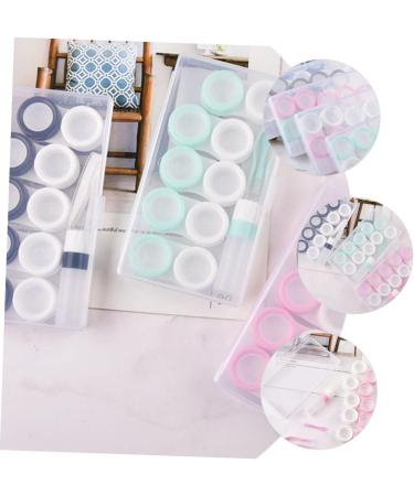 Solustrie 10-Sentence Storage Box for Colored Contact Lenses | Travel Case & Container | Eye Contact Lens Housing with Tweezers - Macaron Style - Buy Online on GoSupps.com