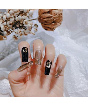 DIY Long Square Head Self-adhesive Stickers Detachable Full Cover Fake Nails Acrylic Manicure(1) - Buy Online on GoSupps.com