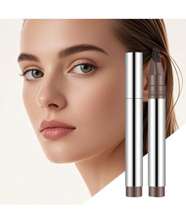  Sghtil Eyebrow Pen Multi-Branch Micro-Filling Pencil for Eyebrows | Anti-Skid Pen Natural Bristles Effect Long Hold Sweat Resistant - Buy Online on GoSupps.com