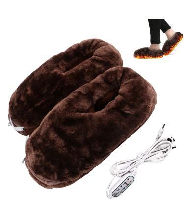 KENANLAN USB Electric Heating Shoes Heated Foot Warmers 3 Heating Settings Comfortable Winter Foot Heater for Women Men