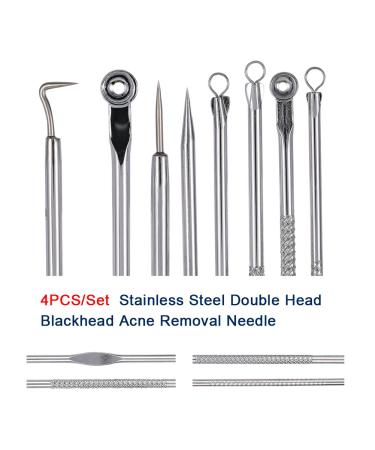 Buy Stainless Steel Blackhead & Acne Removal Tools | 4PCS Puller Set - Best International Shipping - Buy Online on GoSupps.com