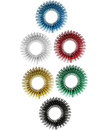 Beavorty 12 STK Finger Massage Rings - Silent Vibrating Roller Toy for Stress Reduction | Ideal for Kids & Primary School Play - Buy Online on GoSupps.com