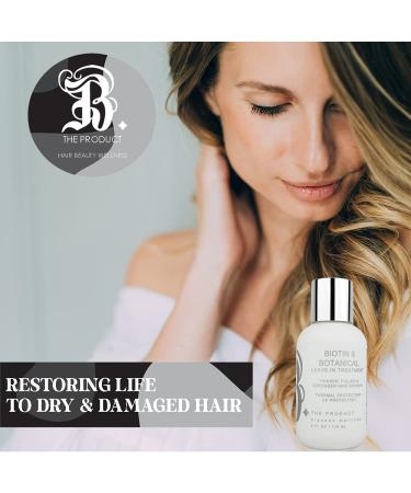 Biotin Hair Growth Treatment & Thermal Protectant Serum - High Potency Anti Hair Loss Styling Serum for Dry & Damaged Hair - UV Protectant - 4oz - Buy Online on GoSupps.com