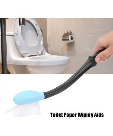 Adjustable Toilet Aid for Easy Wiping | Throom Buddy | Comfort & Convenience for Obese Users | Premium Handkerchiefs & Long-Range Toilet Paper Sprays - Blue - Buy Online on GoSupps.com