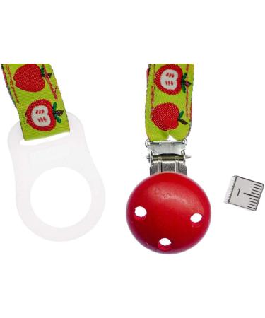 Handmade Miniblings Apple Pacifier Chain - Cute Baby Pacifier Strap for Toddlers - International Shipping Available - Buy Online on GoSupps.com