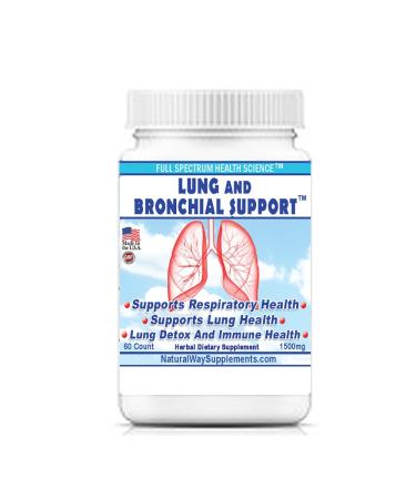 Full Spectrum Health Science Lung Health and Bronchial Support Supplement (60 Caplets) with Mullein