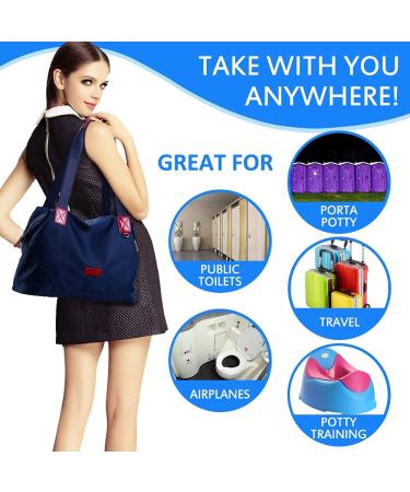 NEAGLORY 100 Pack Disposable Plastic Toilet Seat Covers for Travel & Potty Training - Individually Wrapped, Waterproof & Non-Slip - Ideal for Toddlers, Pregnant Moms & Adults - 100 Pieces - Buy Online on GoSupps.com