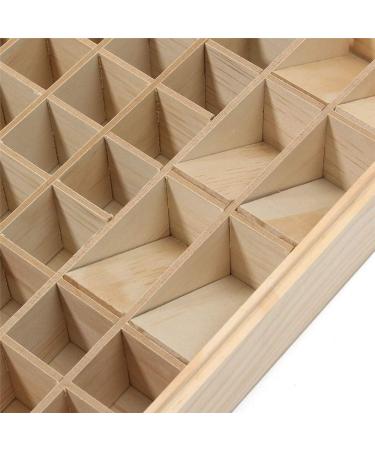 Songlela Essential Oils Wooden Box - 85 Holes Aromatherapy Organizer for Oils Nail Polish & Fragrance | Multifunctional Gift Storage - Buy Online on GoSupps.com
