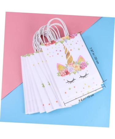 HOMSFOU 20 Pcs Paper Gift Bag Unicorn Gift Bag Unicorn Candy Bag Paper Candy Bag Unicorn Paper Bag Tote Bag Customized - Buy Online on GoSupps.com
