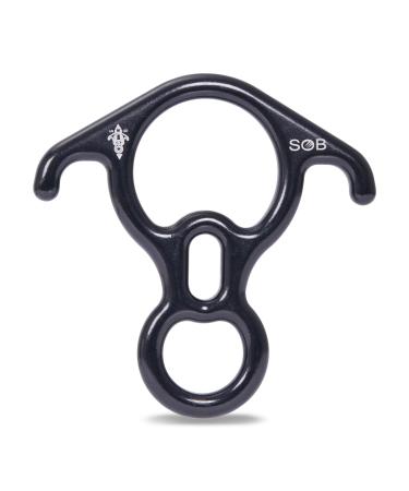 SOB abseiled 40kn abseiling device climbing 8 Descender climbing equipment safety device for relaxation outdoors abseiling climbing hammock