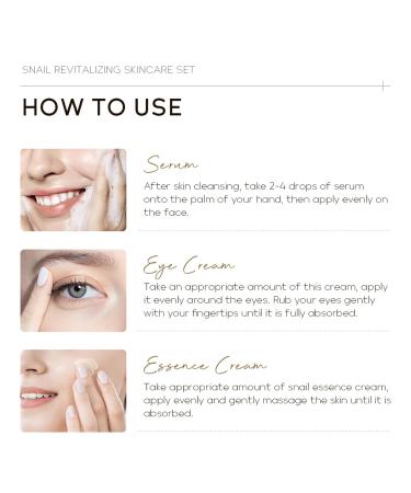 Snail Mucin Travel Skincare Set - 3 in 1 Gold Serum Eye Cream & Moisturizer | Improve Skin Elasticity & Minimize Pores | International Shipping Available - Buy Online on GoSupps.com